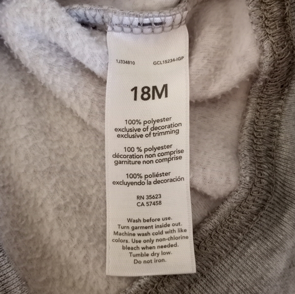 Carters Child of Mine Cat Fleece Sweater Infant Girls Size 18 Months - Picture 12 of 12